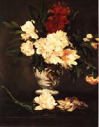 Edouard Manet Vase of Peonies on a Pedestal oil